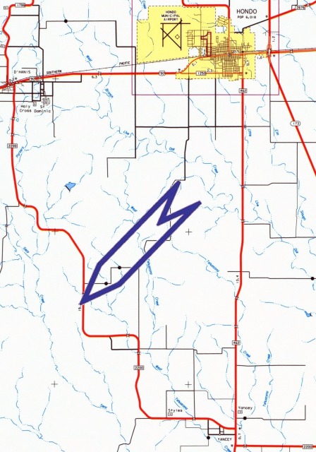 Map locating featured property